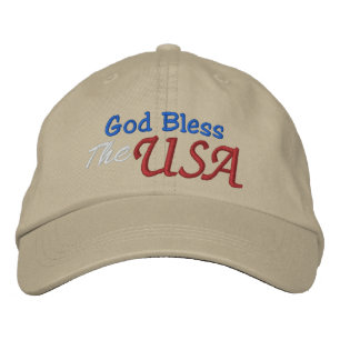 Gott segne das Modell der USA-Obergrenze durch den Bestickte Kappe