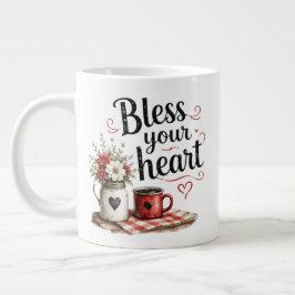 Gott segne dein Herz Jumbo-Tasse