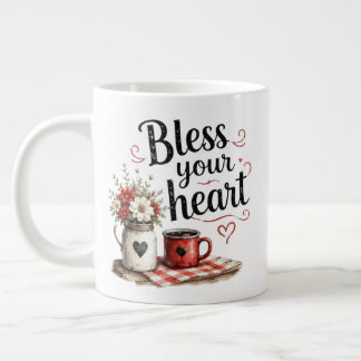 Gott segne dein Herz Jumbo-Tasse