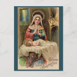 Gott segne deine Christmastide Postkarte