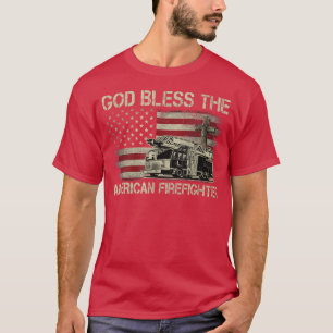 Gott segne den amerikanischen Feuerwehrmann T-Shirt