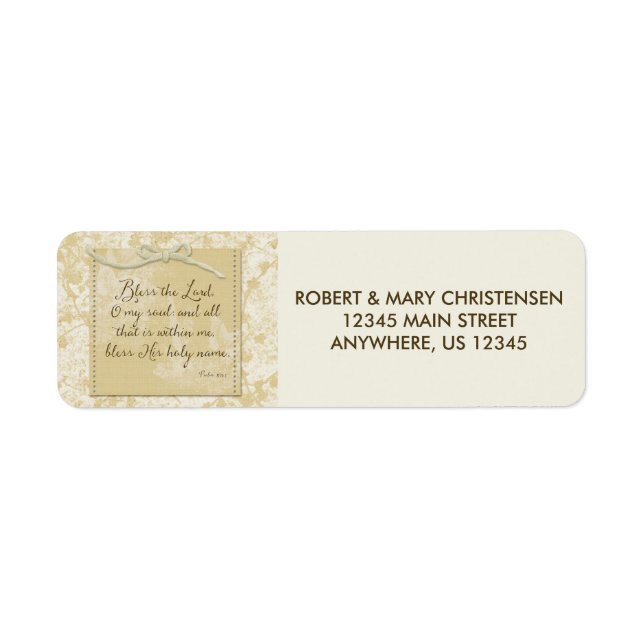 Gott segne den Herrn O mein Soul (Vorne)