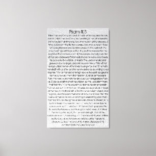 Gott segne den Herrn o mein Soul Bibelverse Psalm Leinwanddruck