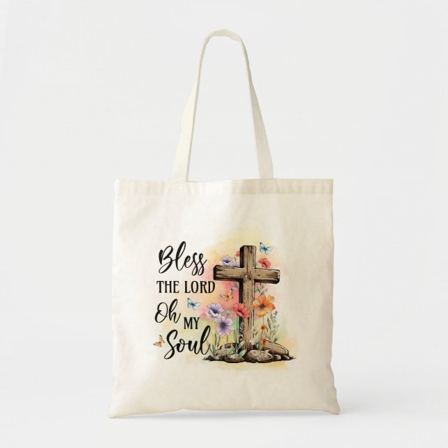 Gott segne den Herrn Oh mein Soul Heiligkreuz und  Tragetasche (Vorne)