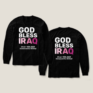 Gott segne den Irak Anti-Kriegs-Ehrung unschuldige Tri-Blend Shirt