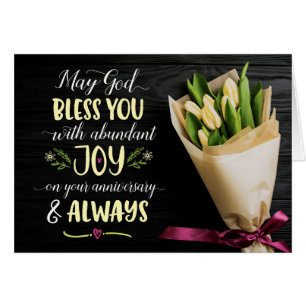 Gott segne dich mit Freude auf deinem Jubiläum