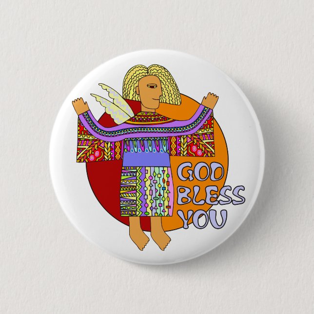 Gott segne dich | Transparenz Button (Vorderseite)