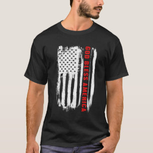 Gott segne die amerikanische Flagge T-Shirt