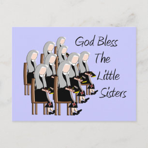 Gott segne die kleinen Schwestern Postkarte