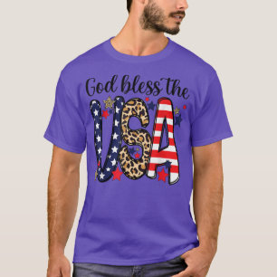 Gott segne die US-amerikanische Flagge Patriotic 4 T-Shirt