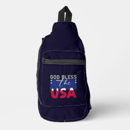 Gott segne die USA Drucksäge-Tasche Crossbody Bag