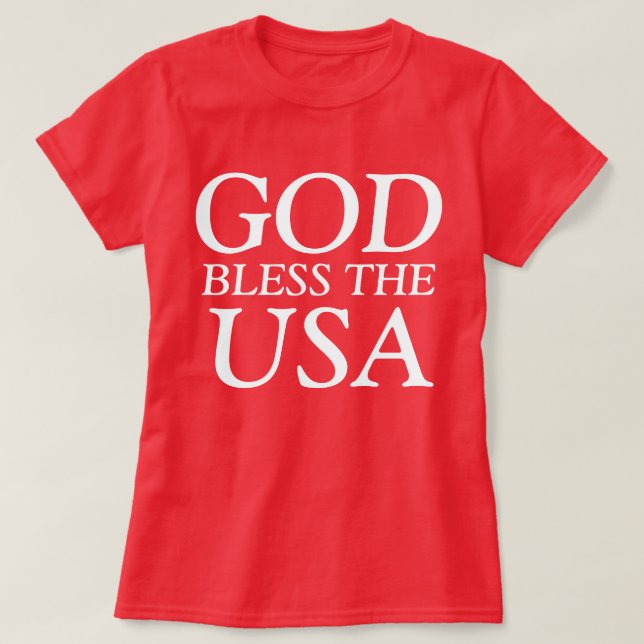 Gott segne die USA T-Shirt (Design vorne)