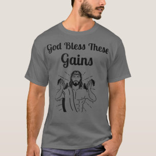 Gott segne diese Gewänge lustiges Jesus Gewicht Li T-Shirt