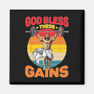 Gott segne diese Gewinner Muskel-Bodybuilding - Magnet