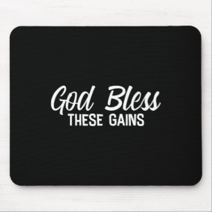 Gott segne diese Gewinner Muskelkraft-Bodybuilding Mousepad