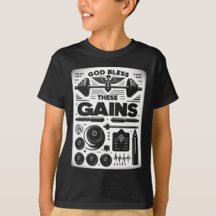 Gott segne diese Gewinner Muskelkraft-Bodybuilding T-Shirt