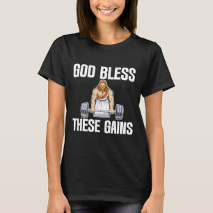 Gott segne diese Gewinner Muskelkraft-Bodybuilding T-Shirt