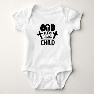 Gott segne dieses Kind Baby Strampler