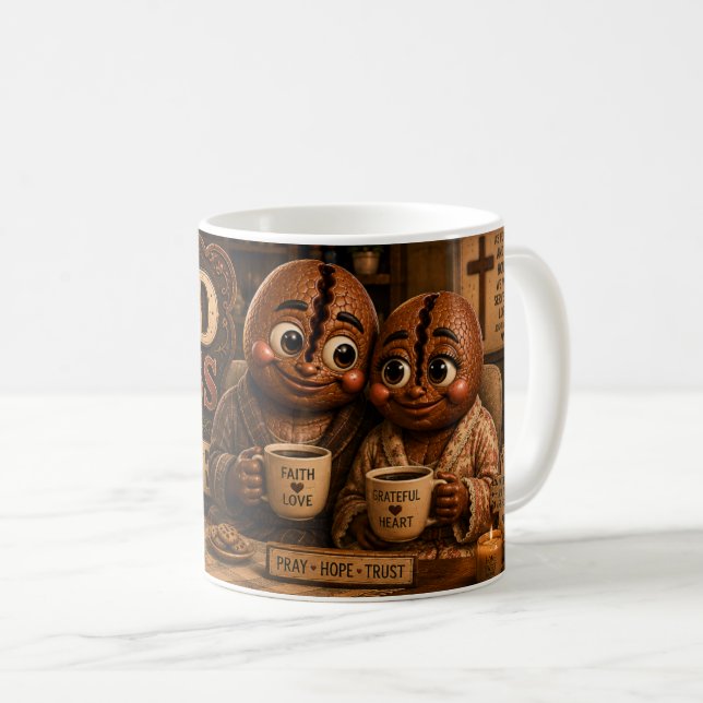 Gott segne dieses Zuhause Kaffeetasse (VorderseiteRechts)