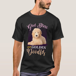 Gott segne Golden Doodles Goldendoodle Lover Gesch T-Shirt