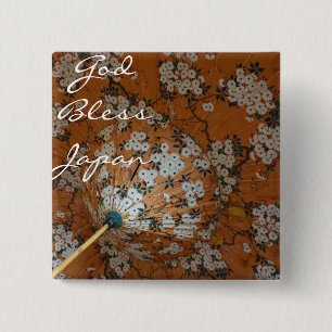 Gott segne Japan Button