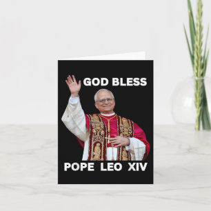 Gott segne neuer Papst Leo Xiv Katholische Kirche Karte