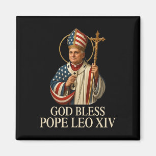 Gott segne neuer Papst Leo Xiv Katholische Kirche Magnet