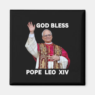 Gott segne neuer Papst Leo Xiv Katholische Kirche  Magnet