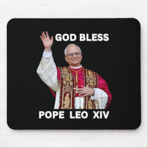Gott segne neuer Papst Leo Xiv Katholische Kirche Mousepad