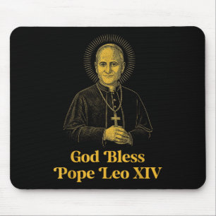 Gott segne neuer Papst Leo Xiv Katholische Kirche Mousepad