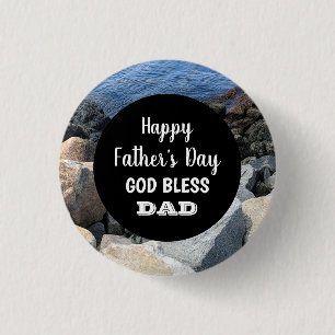 Gott segne Papa, alles Gute zum Vatertag Rocky Se Button