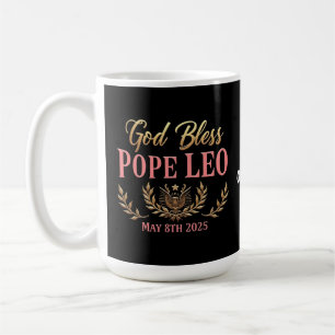 Gott segne Papst Leo feiert neuen Papst 8. Mai 202 Kaffeetasse