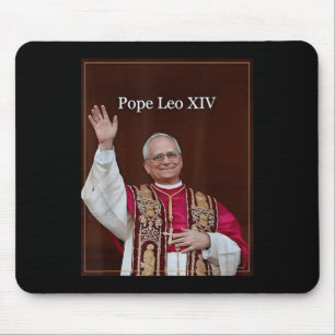 Gott segne Papst Leo Xiv 1 Mousepad