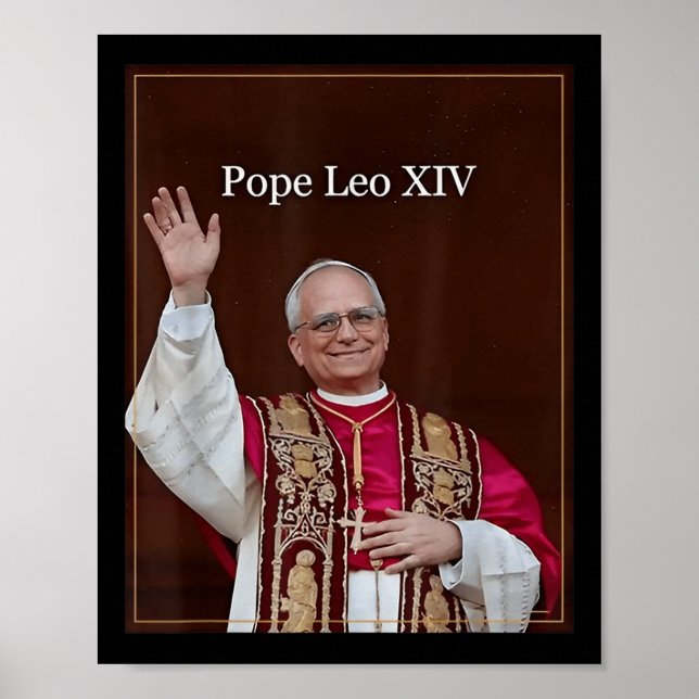 Gott segne Papst Leo Xiv 1 Poster (Vorne)