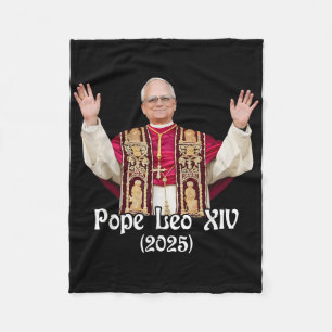 Gott segne Papst Leo Xiv 2025 Fleecedecke