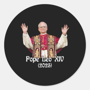 Gott segne Papst Leo Xiv 2025 Runder Aufkleber