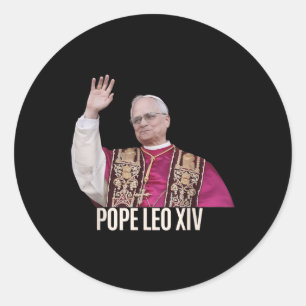 Gott segne Papst Leo Xiv 26. Runder Aufkleber