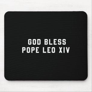 Gott segne Papst Leo Xiv Christliches Sprichwort Z Mousepad
