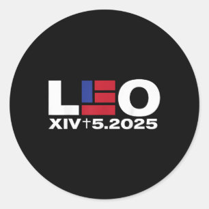 Gott segne Papst Leo Xiv Christus 2025 Runder Aufkleber