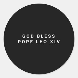 Gott segne Papst Leo Xiv Papst Leo Xiv Runder Aufkleber