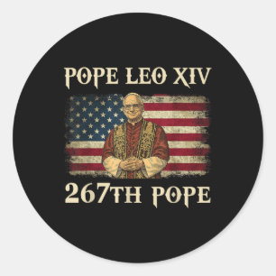 Gott segne Papst Leo Xiv Papst Leo Xiv Shirt Papst Runder Aufkleber