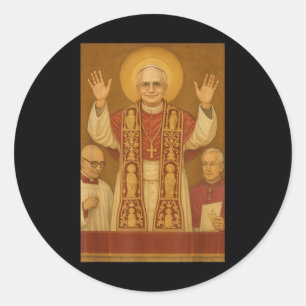 Gott segne Papst Leo Xiv Papst Leo Xiv Shirt Papst Runder Aufkleber