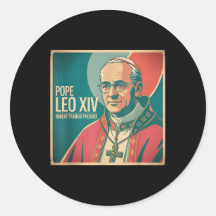 Gott segne Papst Leo Xiv Papst Leo Xiv Shirt Papst Runder Aufkleber