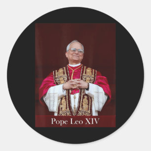 Gott segne Papst Leo Xiv Papst Leo Xiv Shirt Papst Runder Aufkleber
