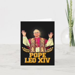 Gott segne Papst Leo Xiv Papst Leo Xiv T-Shirt Pap Karte