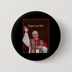 Gott segne Papst Leo Xiv Shirt Button