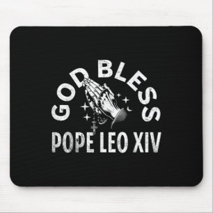 Gott segne Papst Leo Xiv Shirt, Papst Leo Xiv Vint Mousepad