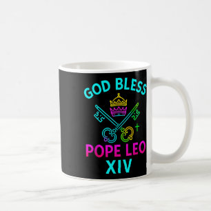 Gott segne Papst Leo Xiv Vintages katholisches T-S Kaffeetasse