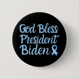 Gott segne Präsident Biden Prostatakrebs-Auszeichn Button