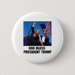 Gott segne Präsident Trump, Donald Trump 2024 _1 Button